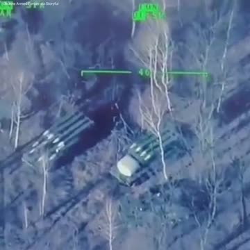 Ukrainian drone take out Russian missile system