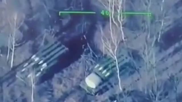 Ukrainian drone take out Russian missile system