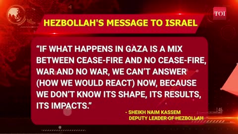 Hezbollah's Direct Offer To Israel Amid All-Out War Fears; 'Support For Hamas In Gaza...' - Watch