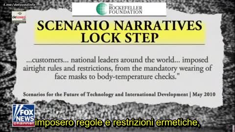 Rapporto Rockefeller del 2010 - Futura pandemia globale e scenario LOCK STEP”