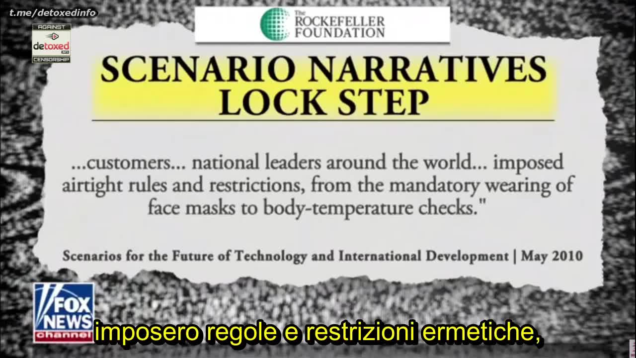 Rapporto Rockefeller del 2010 - Futura pandemia globale e scenario LOCK STEP”