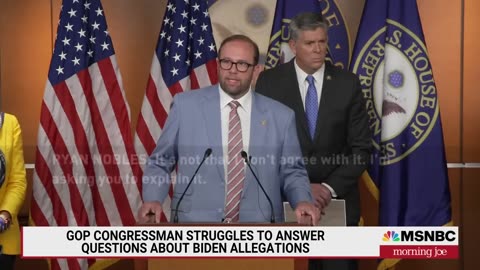 GOP congressman struggles to answer questions about Biden allegations-