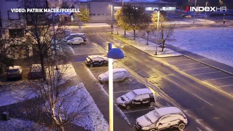 U Zagrebu pao snijeg