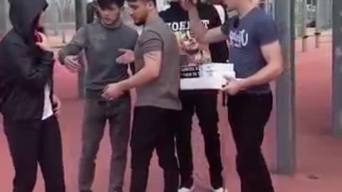 Blind man drooping mobile and money prank gone wrong #funny#pranks