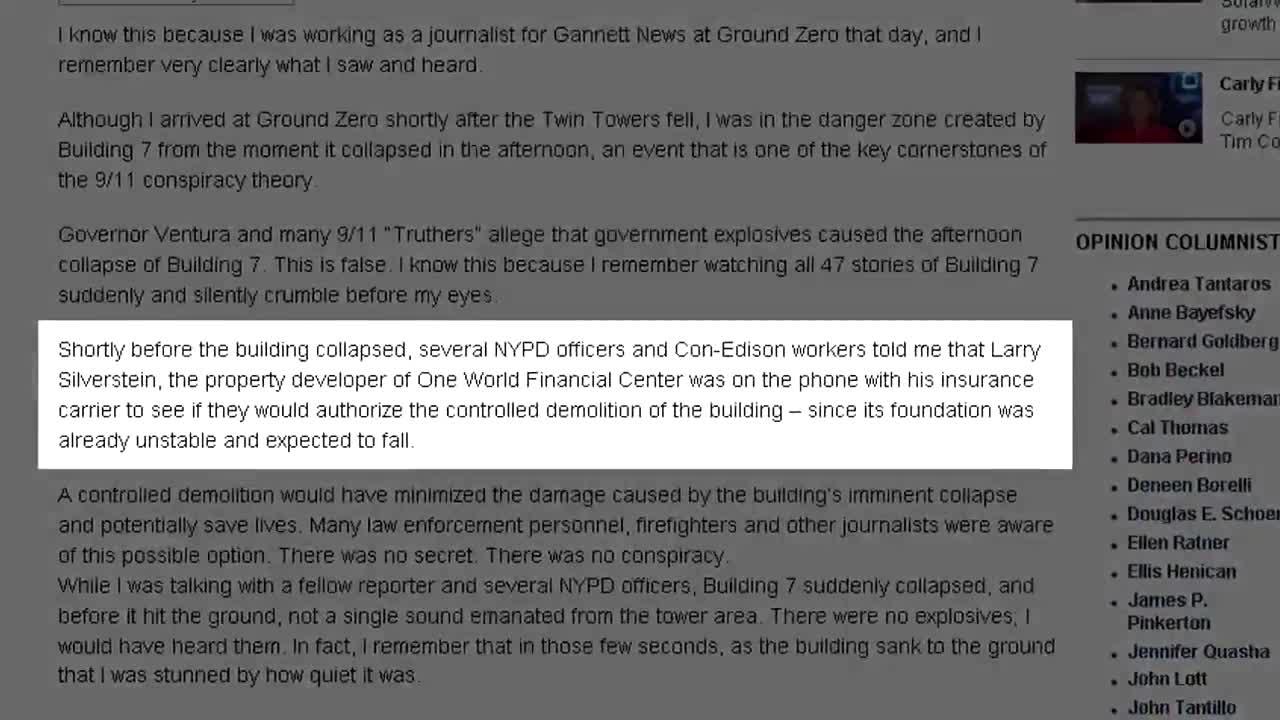 9/11 Conspiracy Theory Larry Silverstein where were you on the morning of 9/11