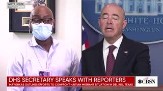 Reporter Presses Mayorkas On Treatment Of Haitian Migrants