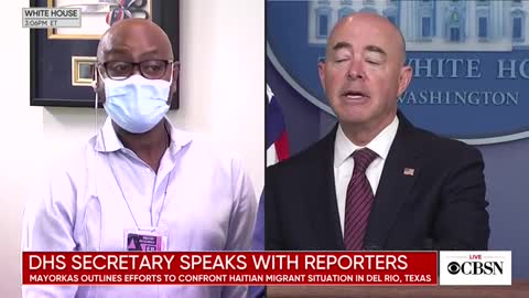 Reporter Presses Mayorkas On Treatment Of Haitian Migrants