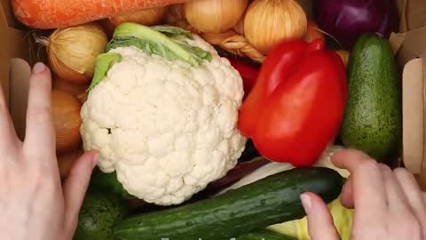 Cut the vegetables into sweets