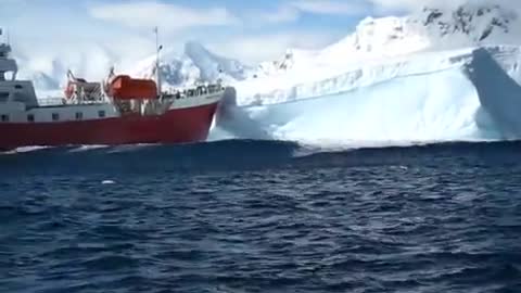 Boat Crashing Iceberg