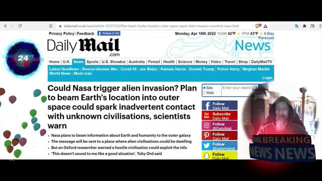 NASA IS GOING TO CONTACT THE ALIENS, WINK WINK, GET YOUR POPCORN READY FOR THE NEXT SHOW