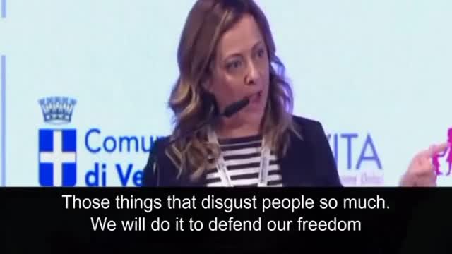 Italy's new Prime Minister Georgia Meloni supports the war in Ukraine.