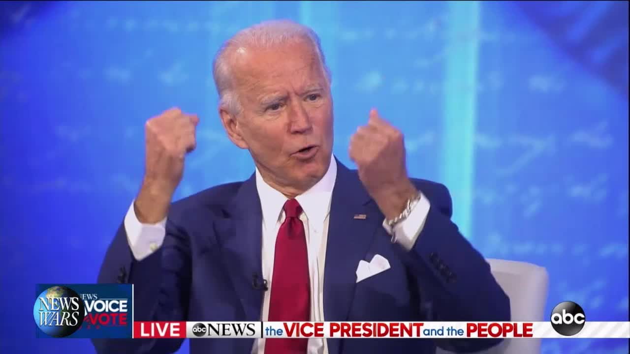 Biden "outta time" Town Hall