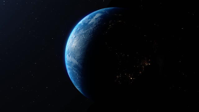 Planet Earth in space