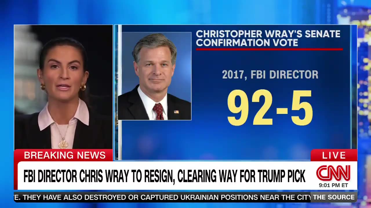 Chris Wray wrestled with his decision about resigning from the FBI, I’m told