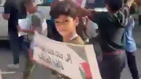 Gaza children in solidarity with the families of the martyrs of the occupation’s aggression