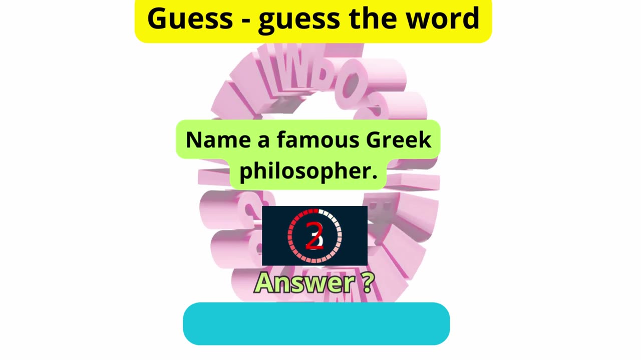 5 guess the words - examples What's the capital of Australia?