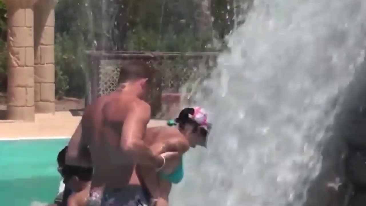 Feeling the water from the pool GONE WRONG!