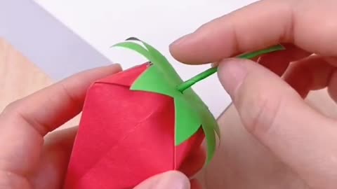 Origami strawberry