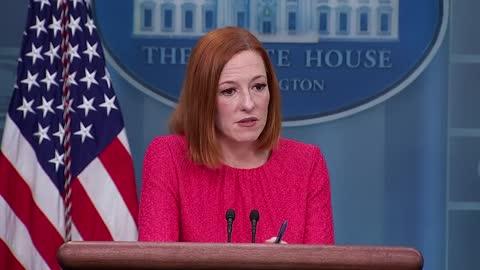 Jen Psaki Holds Press Briefing As White House Prepares For Busy Legislative Month