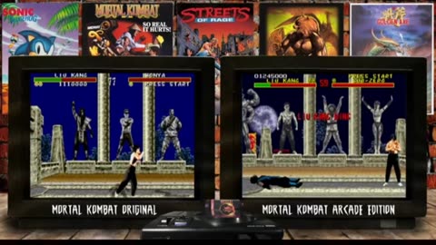 Mortal Kombat Original VS Mortal Kombat Arcade Edition (Megadrive)