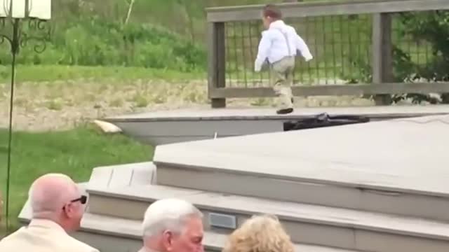 Kids add some comedy to a wedding! - Ring Bearer Fails