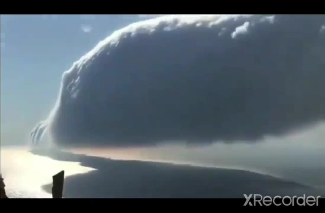 Cloud over Michigan Lake