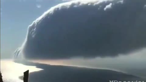 Cloud over Michigan Lake