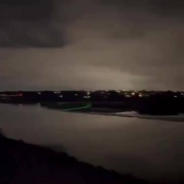 Cellphone footage captured showed a mysterious