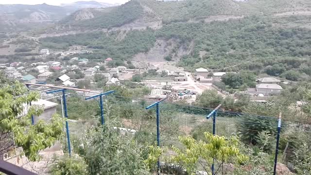 beautiful view of the mountains from the terrace