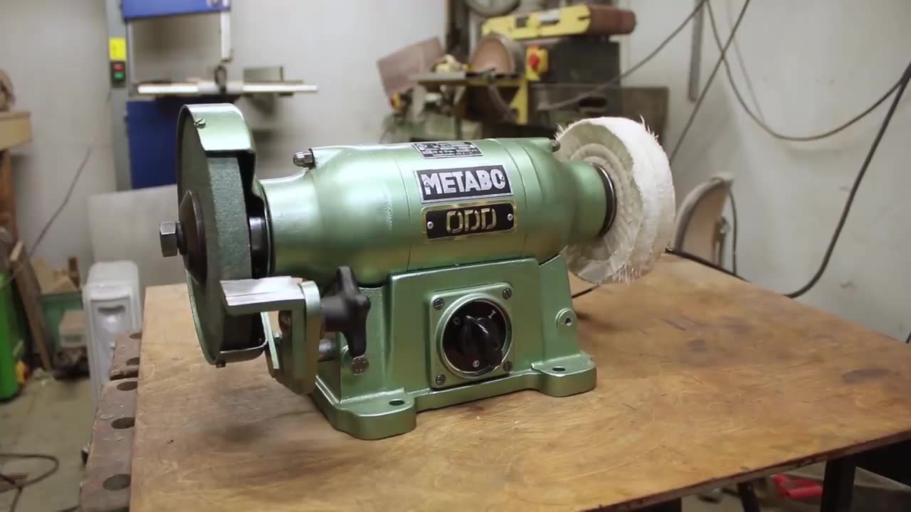 Restoring old German bench grinder --- AF invention