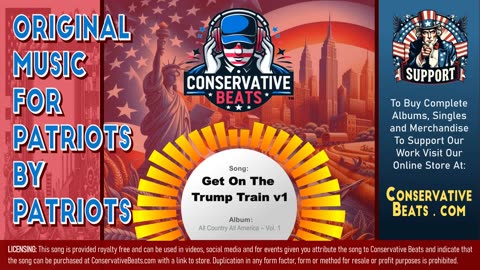 Conservative Beats - Album: All Country All America - Single: Get on the Trump Train ( Version 1 )