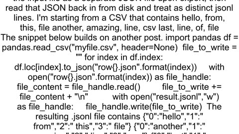 Convert csv to jsonl python