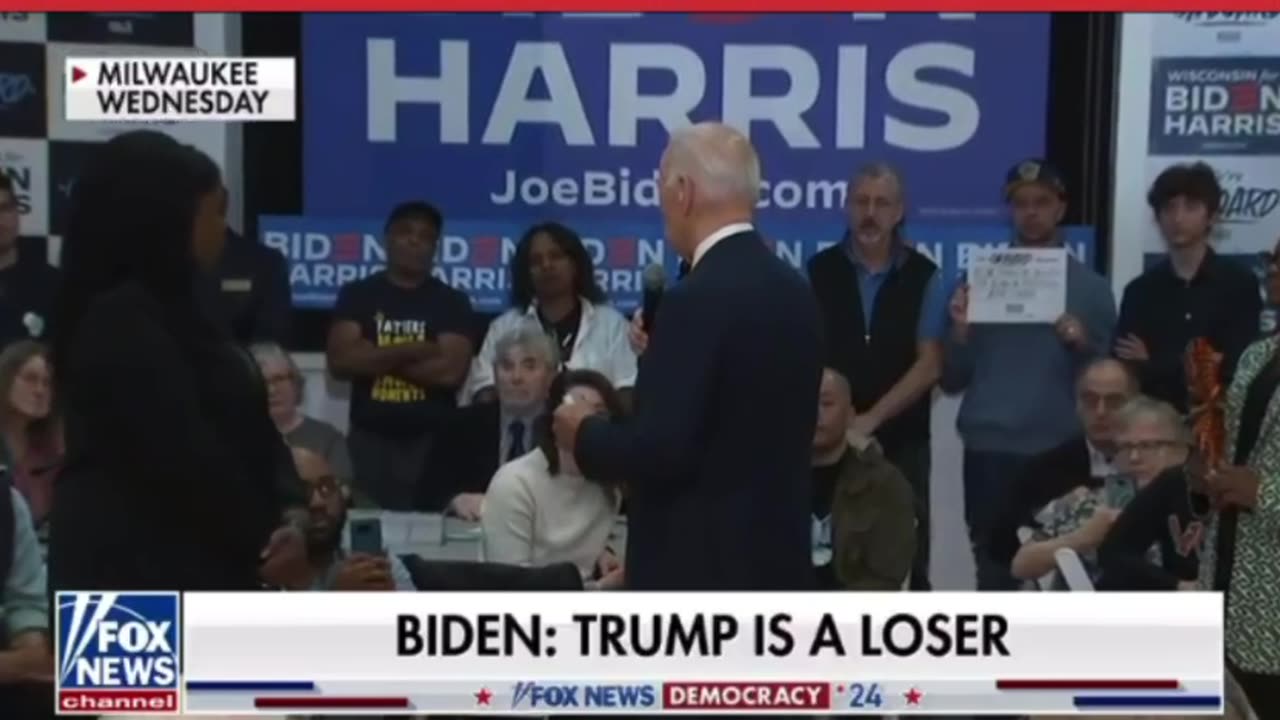 Joe Biden calls Trump is a LOSER