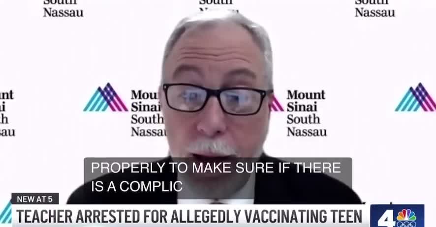 Long Island teacher arrested for illegally administering COVID-19 vaccine to teen