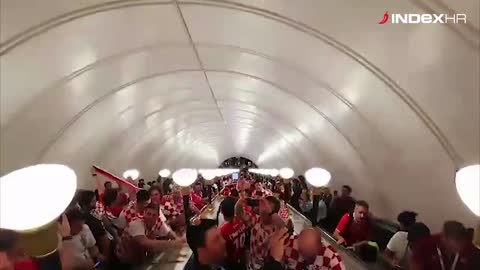 Hrvatski navijači napravili show u Moskvi