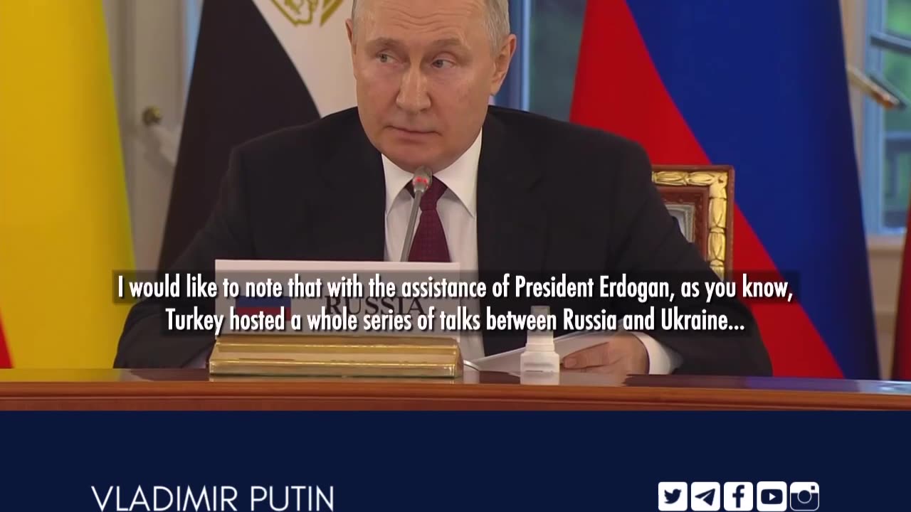 Putin: Ukraine withdrew from peace negotiations as soon as we pulled our forces from around Kiev.