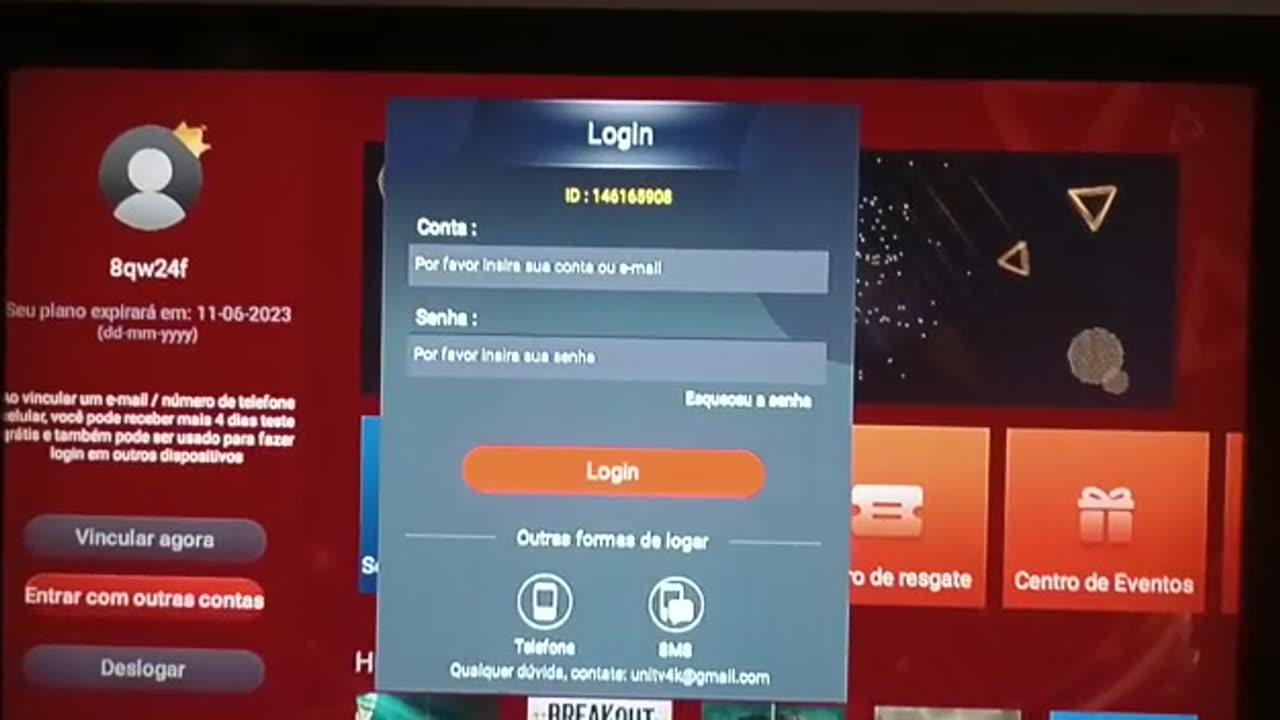 Tutorial Conta de Acesso