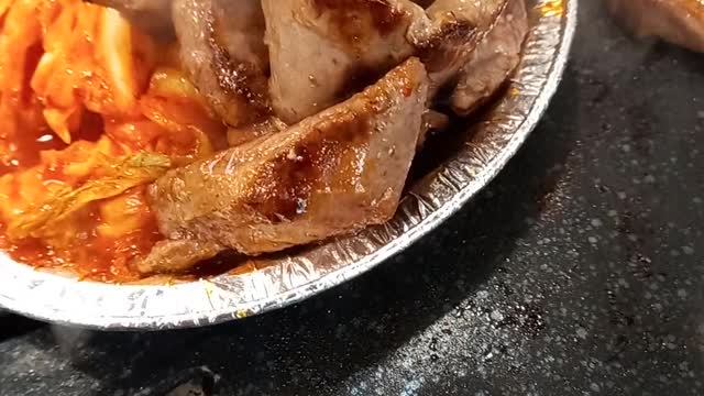 korea food, grilled pork 'samgyeobsal'