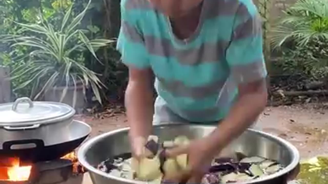 6 years old boy cooking Fish Recipe