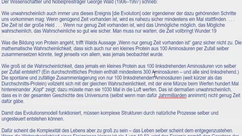 Kann Evolution die Entstehung des Lebens erklären