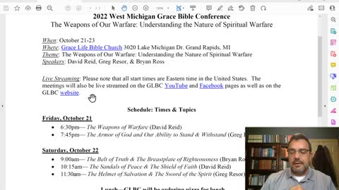 2022 Bible Conference Announcement