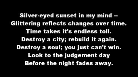 Answer Me - Stinging Rain