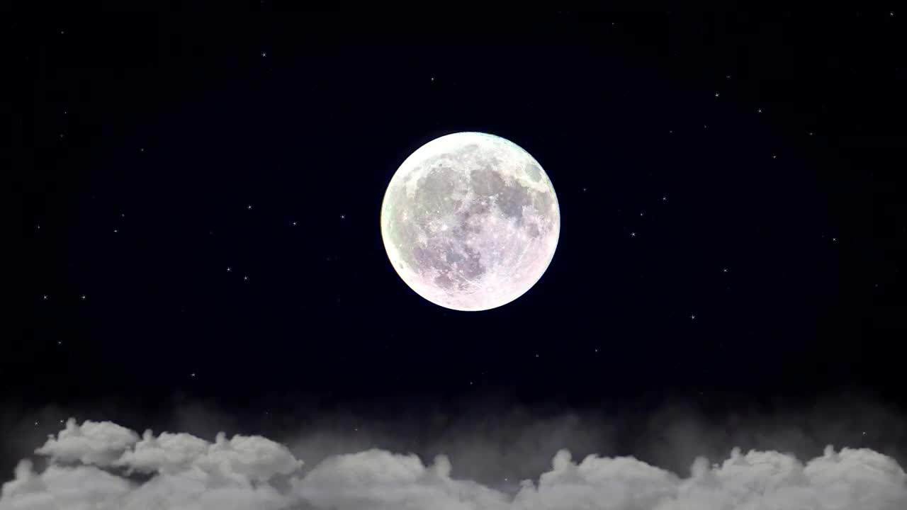 SUPER MOON | Night| Free Stock Footage | HD Video