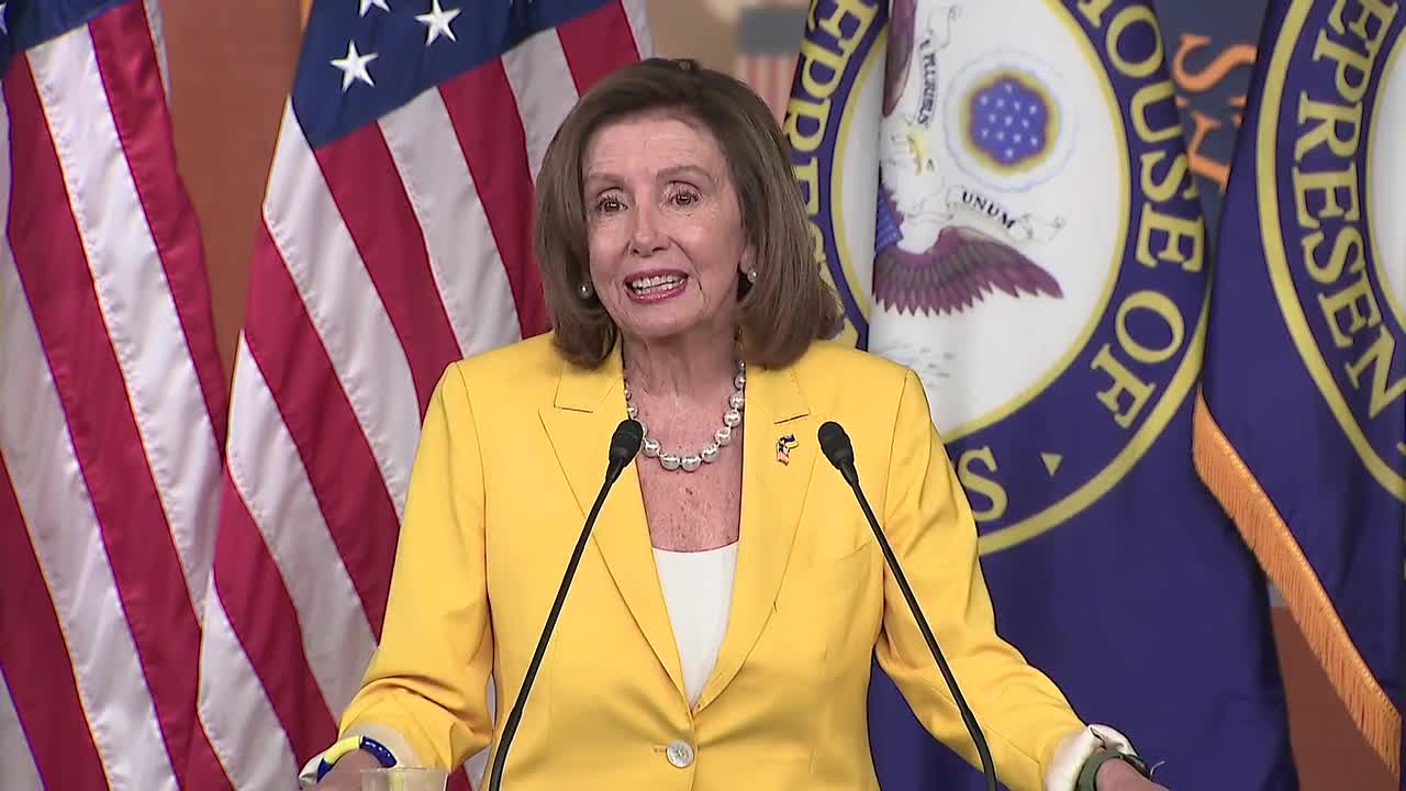 House Speaker Nancy Pelosi holds her weekly press conference