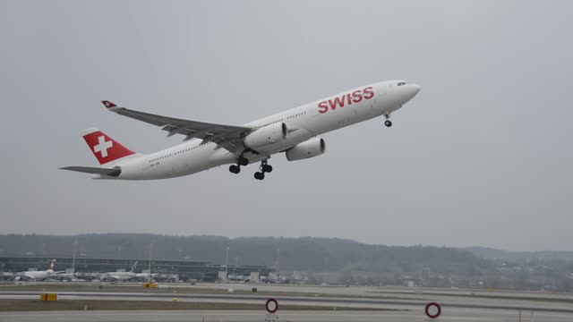 Aeroplane Takeoff from Runway