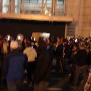 blm/antifa scum being held by Patriots until police arrived