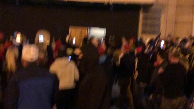 blm/antifa scum being held by Patriots until police arrived