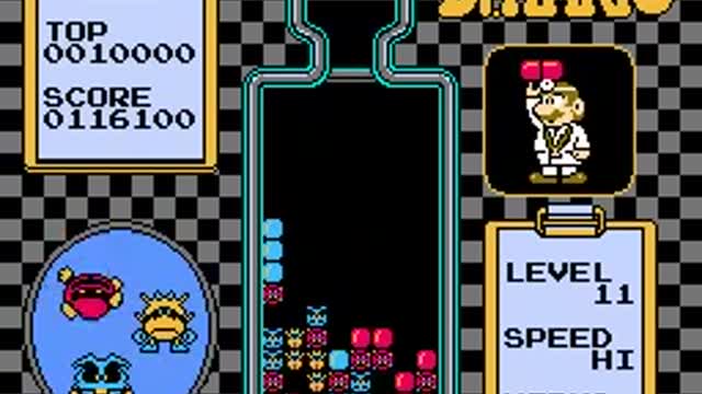 Dr Mario NES Gameplay