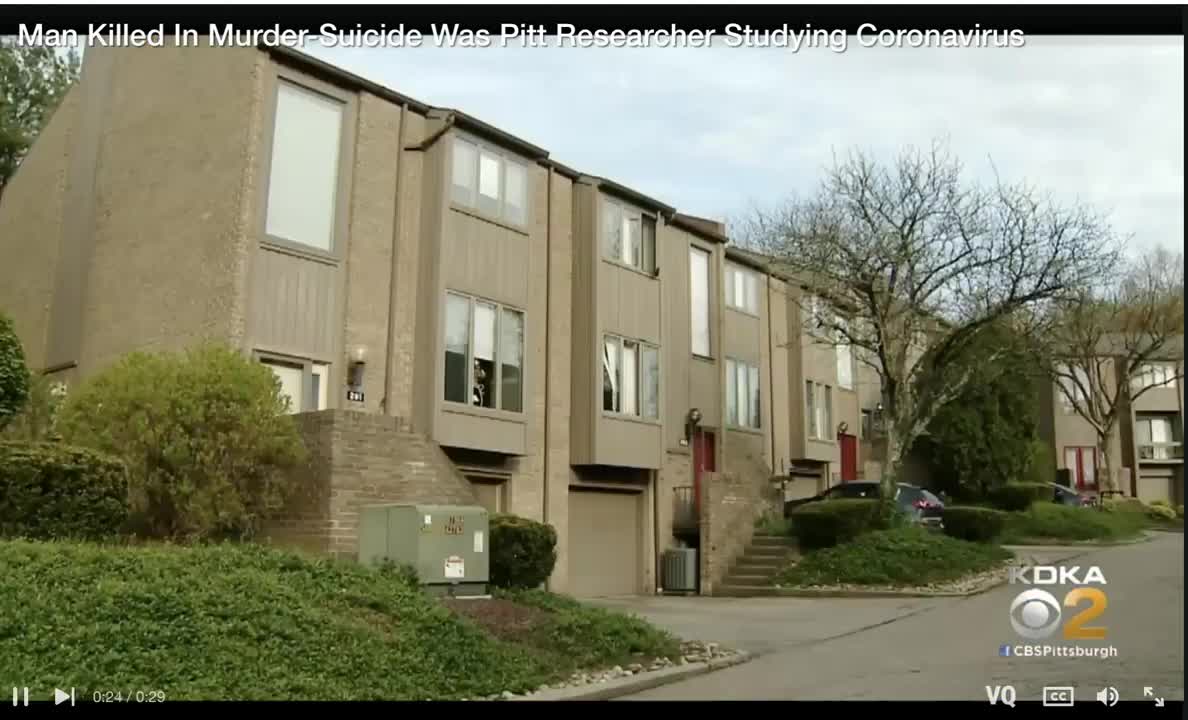 Professor researching Covid-19 was killed in murder-suicide