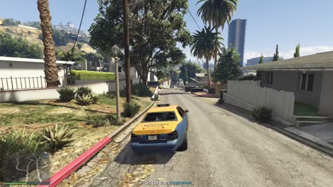 Grand Theft Auto V Taxi Work#3